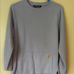 Carhartt Gray Crewneck Sweater with Classic Fit